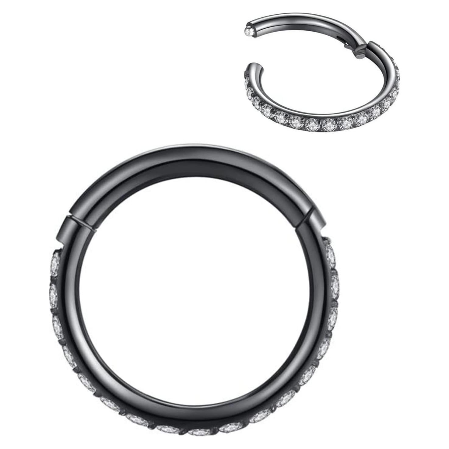 Aro de nariz sin costura LOVEBODYJEWELRY acero 316L 16G 6mm