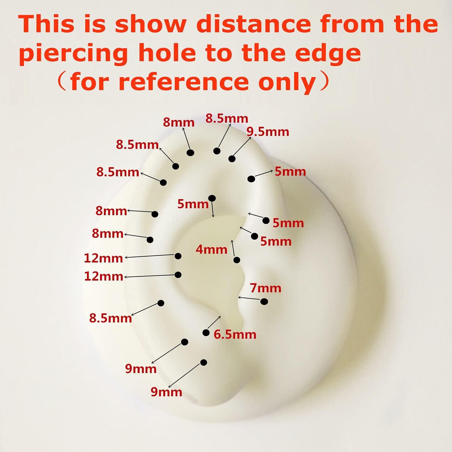 Aro de nariz sin costura LOVEBODYJEWELRY acero 316L 16G 6mm