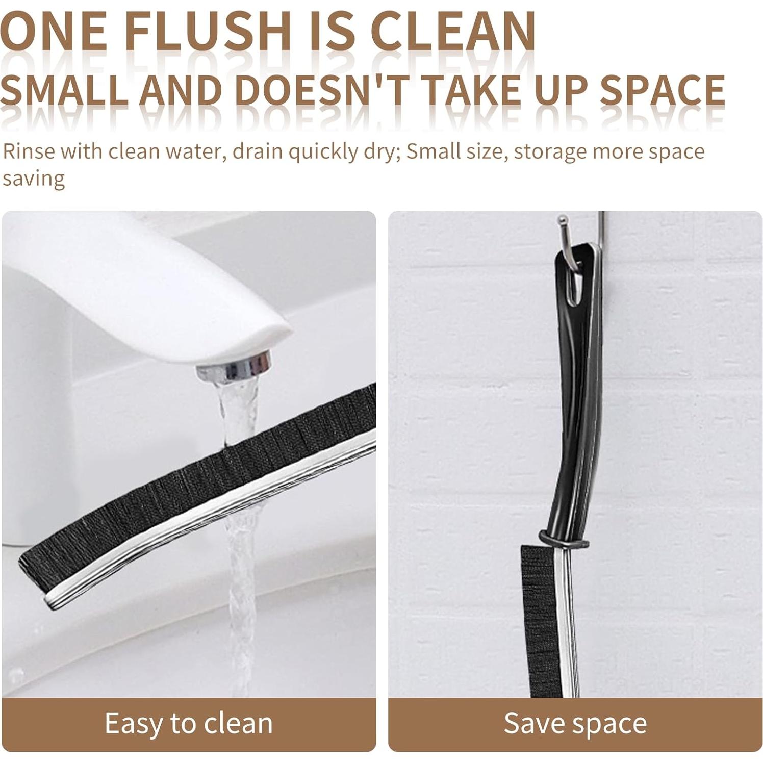 Cepillo de Limpieza de Ranuras Sayutie 6 Piezas Negro