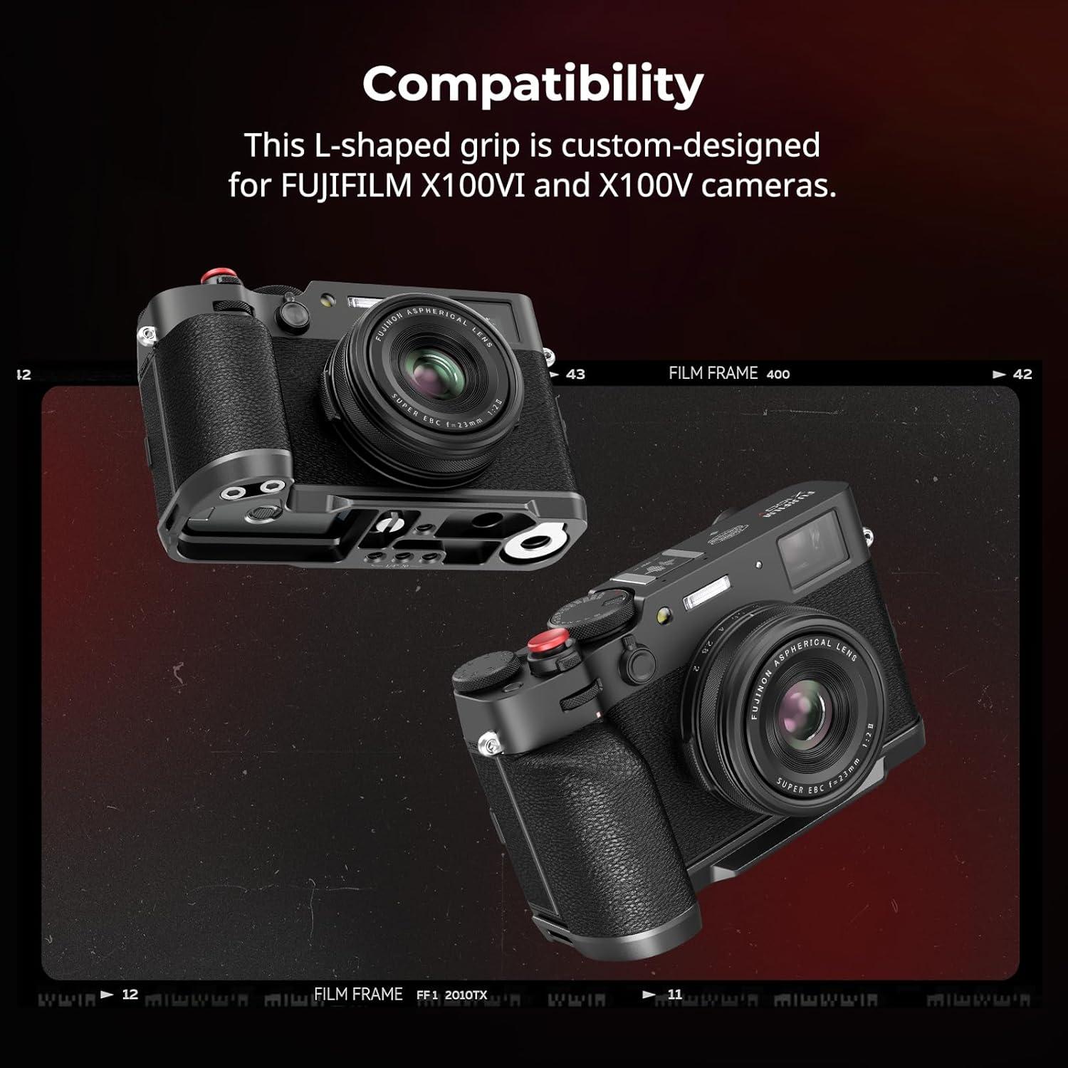 Mango en L SmallRig 4556 para FUJIFILM X100VI/X100V Negro