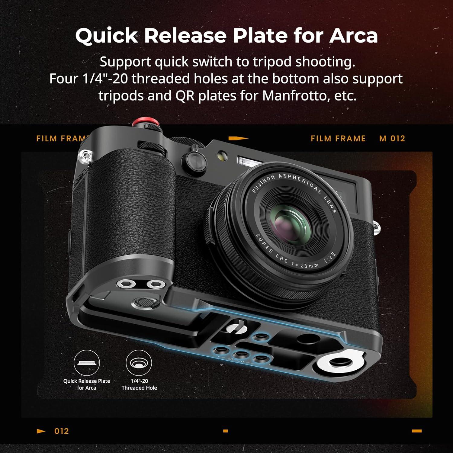 Mango en L SmallRig 4556 para FUJIFILM X100VI/X100V Negro