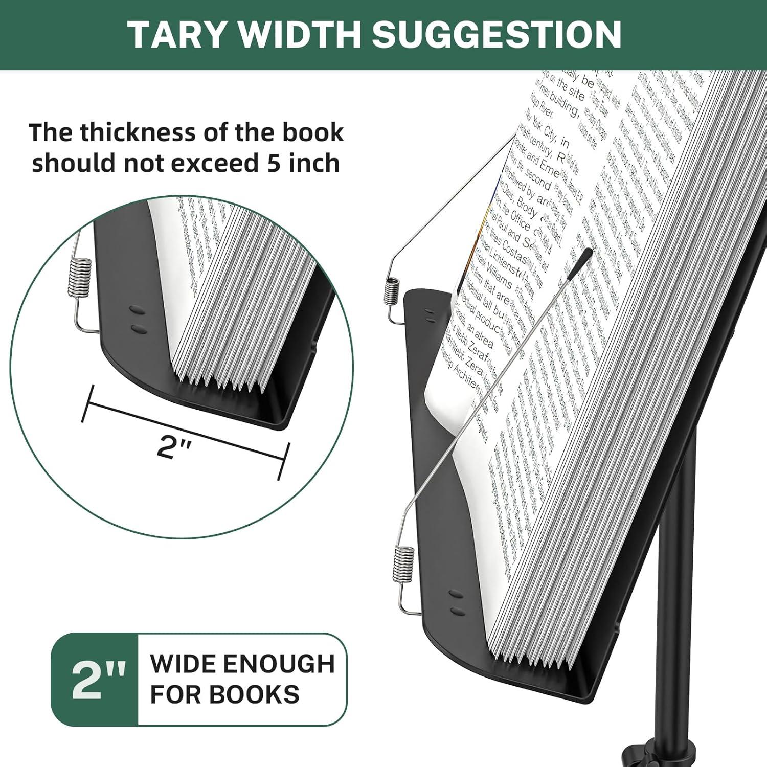 Soporte de Partituras GLEAM Metal 5 en 1 con Bolsa y Clip