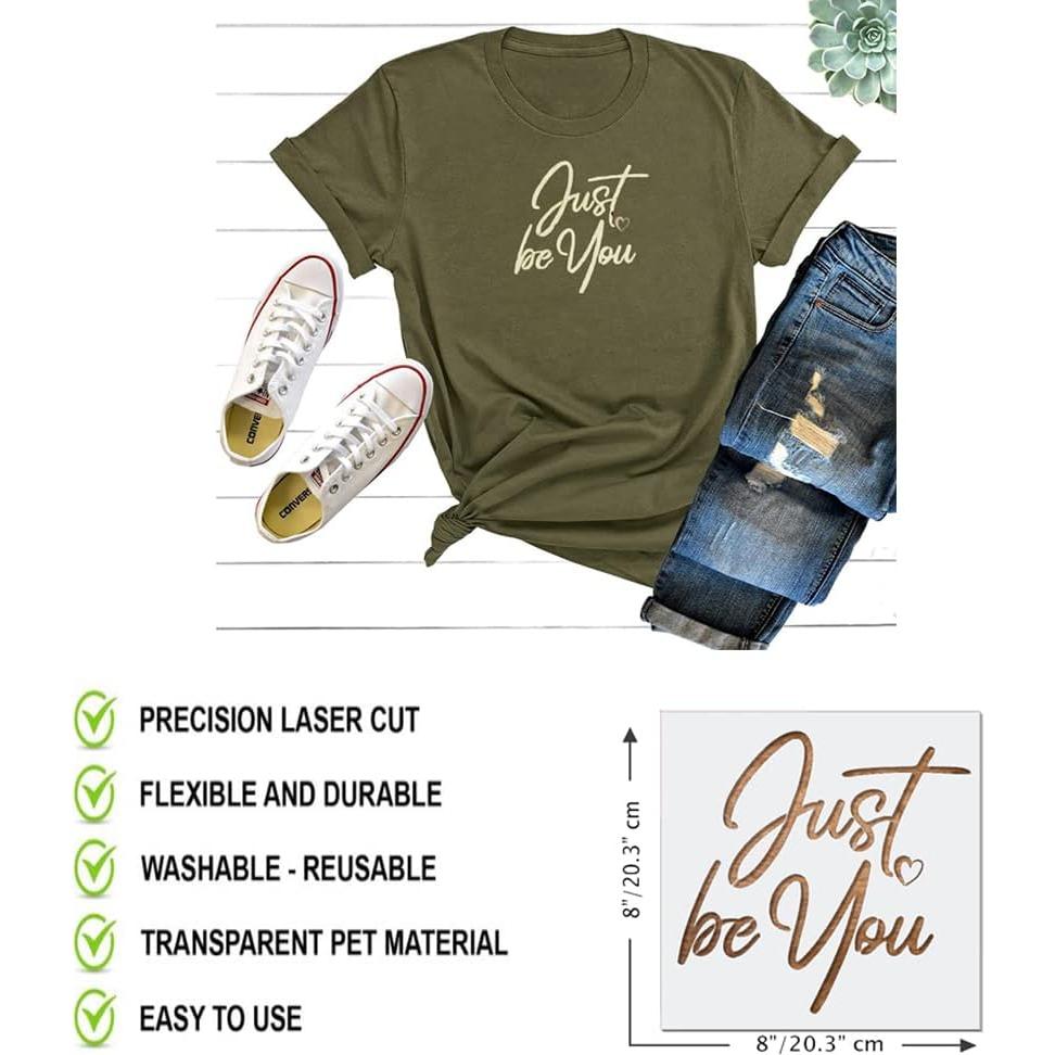 Juego de Plantillas de Palabras Inspiradoras DLY LIFESTYLE 20 Piezas