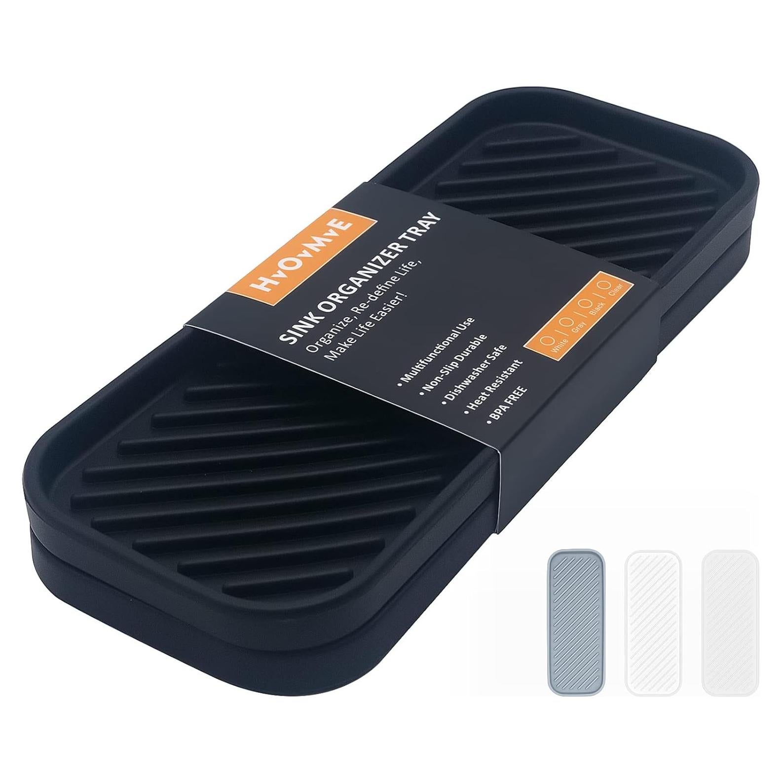 Bandeja Organizadora de Silicona HvOvMvE - 2 Piezas Negra