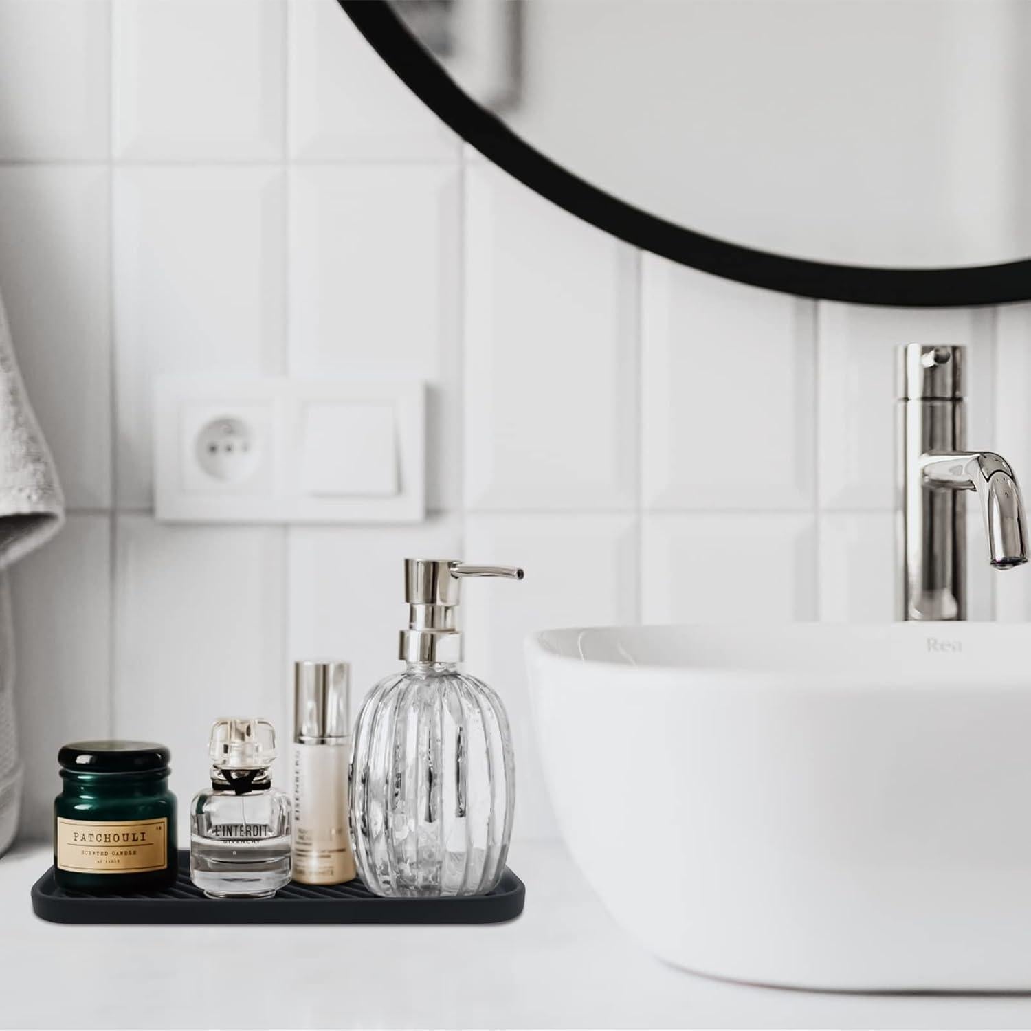 Bandeja Organizadora de Silicona HvOvMvE - 2 Piezas Negra