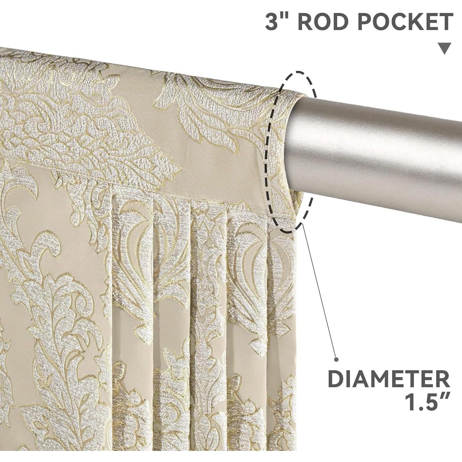 Valance de lujo Jacquard Loom and Mill 99x114cm Beige