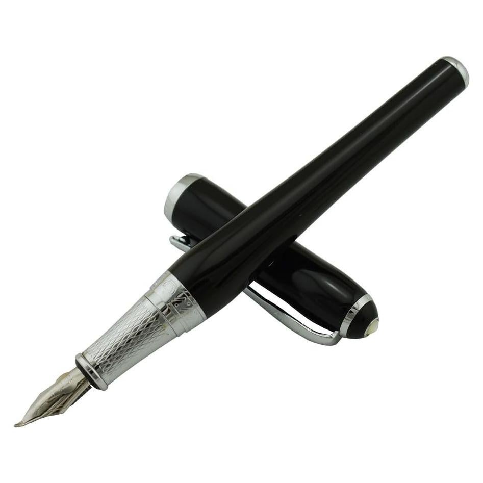 Pluma Fuente Caligrafía Lanxivi Fude Negra con Estuche