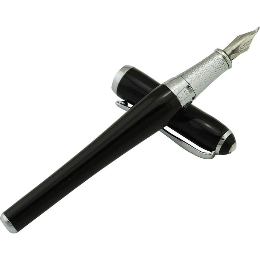 Pluma Fuente Caligrafía Lanxivi Fude Negra con Estuche