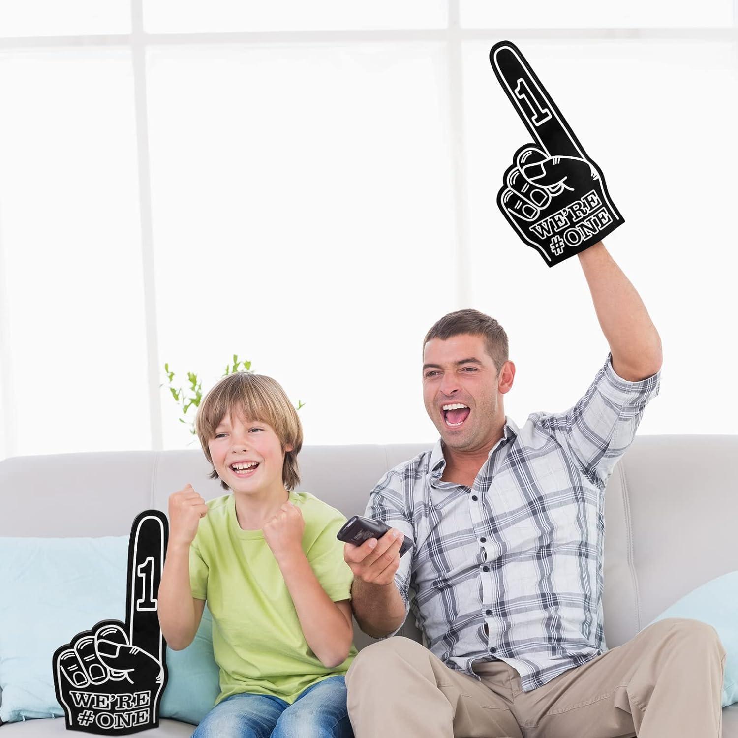 Dedo de Espuma Gigante Sotiff Paquete de 6 23x46cm Negro