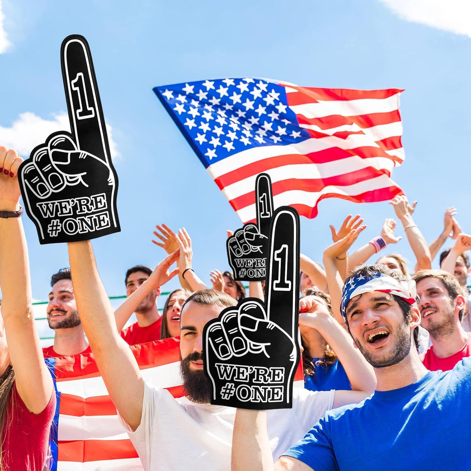 Dedo de Espuma Gigante Sotiff Paquete de 6 23x46cm Negro