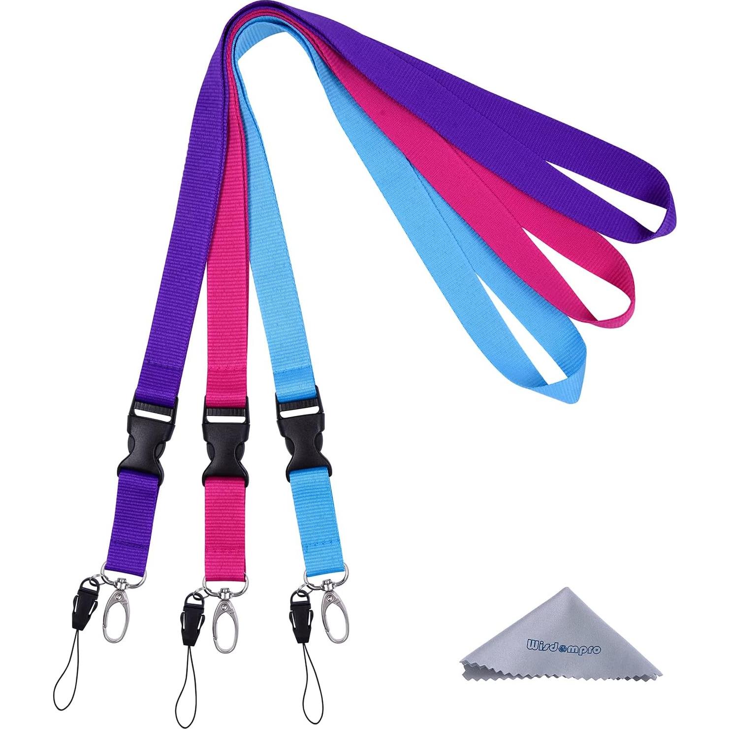 Cinta para el cuello Wisdompro 58 cm, 3 colores, cierre rápido