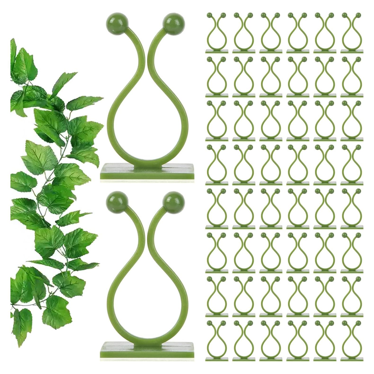 Clips de Pared para Plantas ALLWIN - 120 Piezas Verde