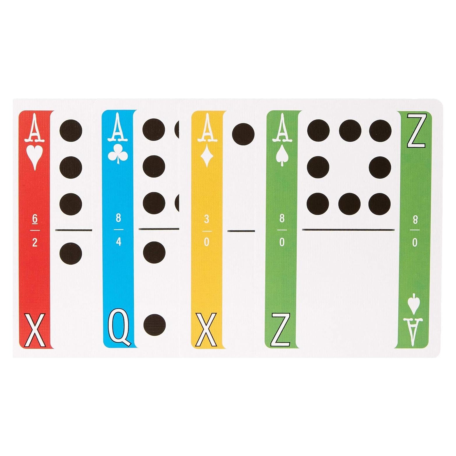 Flex Deck Juegos de Cartas Todo en Uno - Caja Blanca 4 Colores