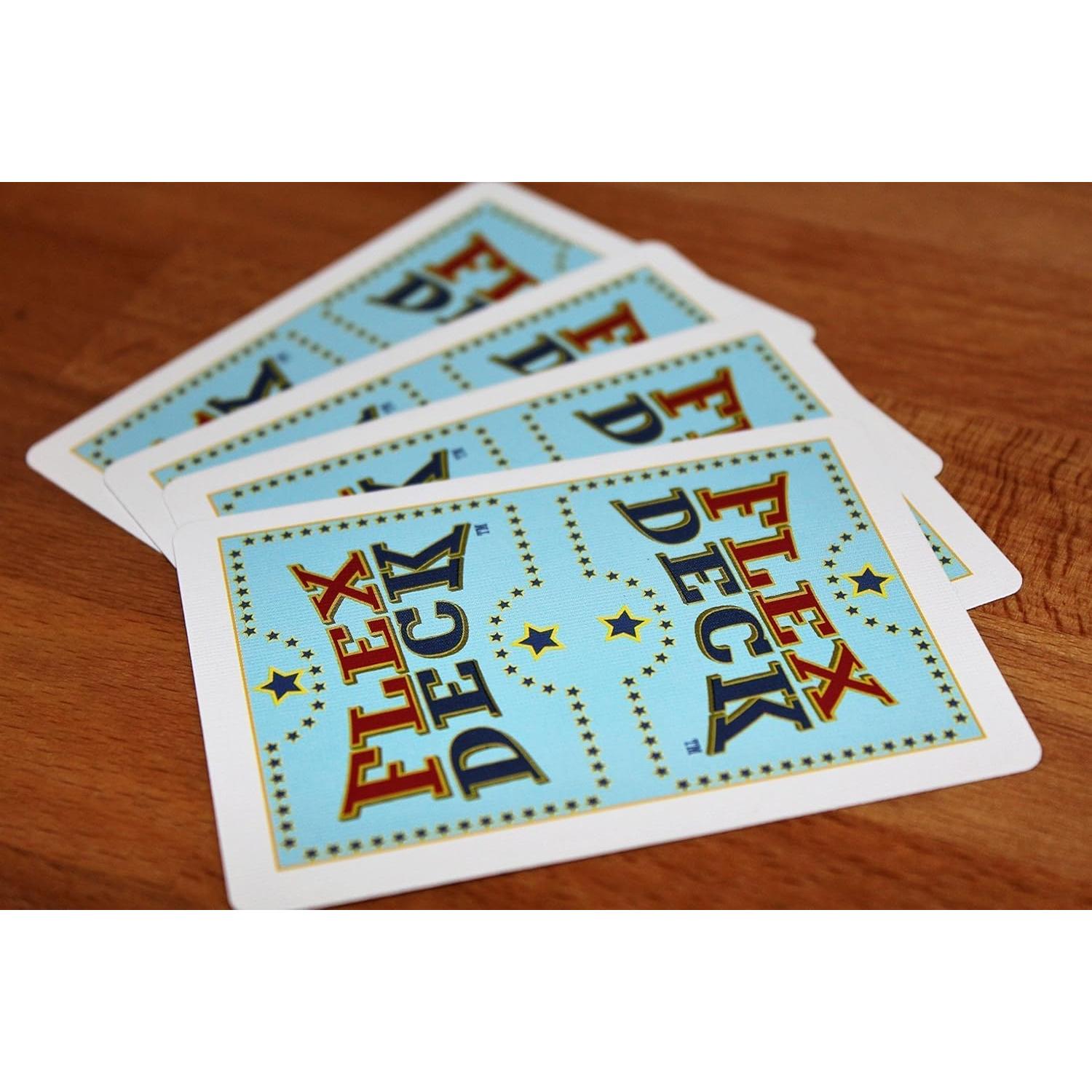 Flex Deck Juegos de Cartas Todo en Uno - Caja Blanca 4 Colores