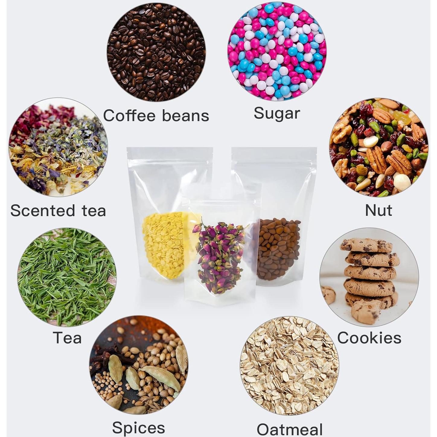 100 Bolsas Reutilizables Transparentes FireKylin 9.9x14.9 cm