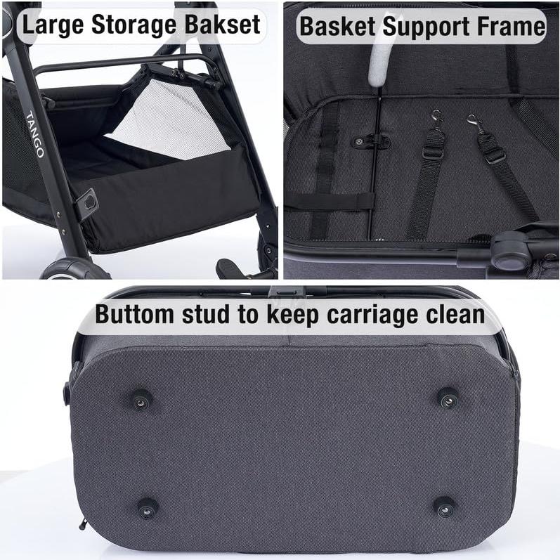 Carrito para Mascotas Tumitpet 2 en 1 Plegable Negro 15 kg