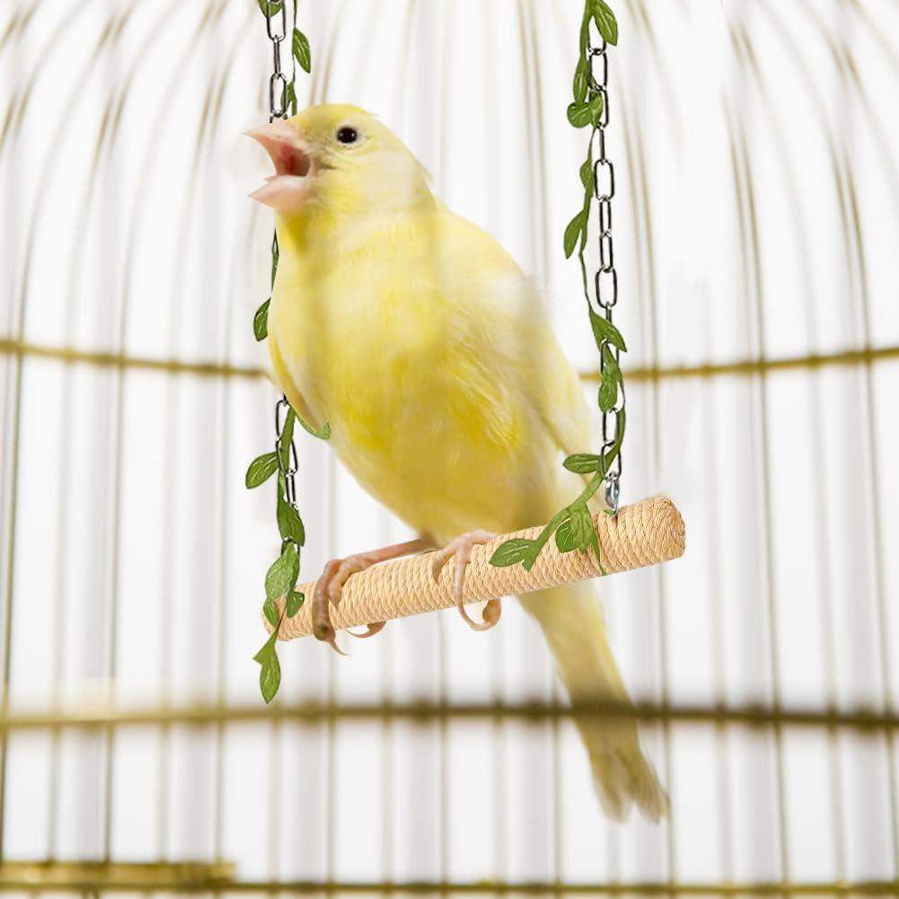 Columpio de Madera para Aves La La Pet 15 cm con Cuerda