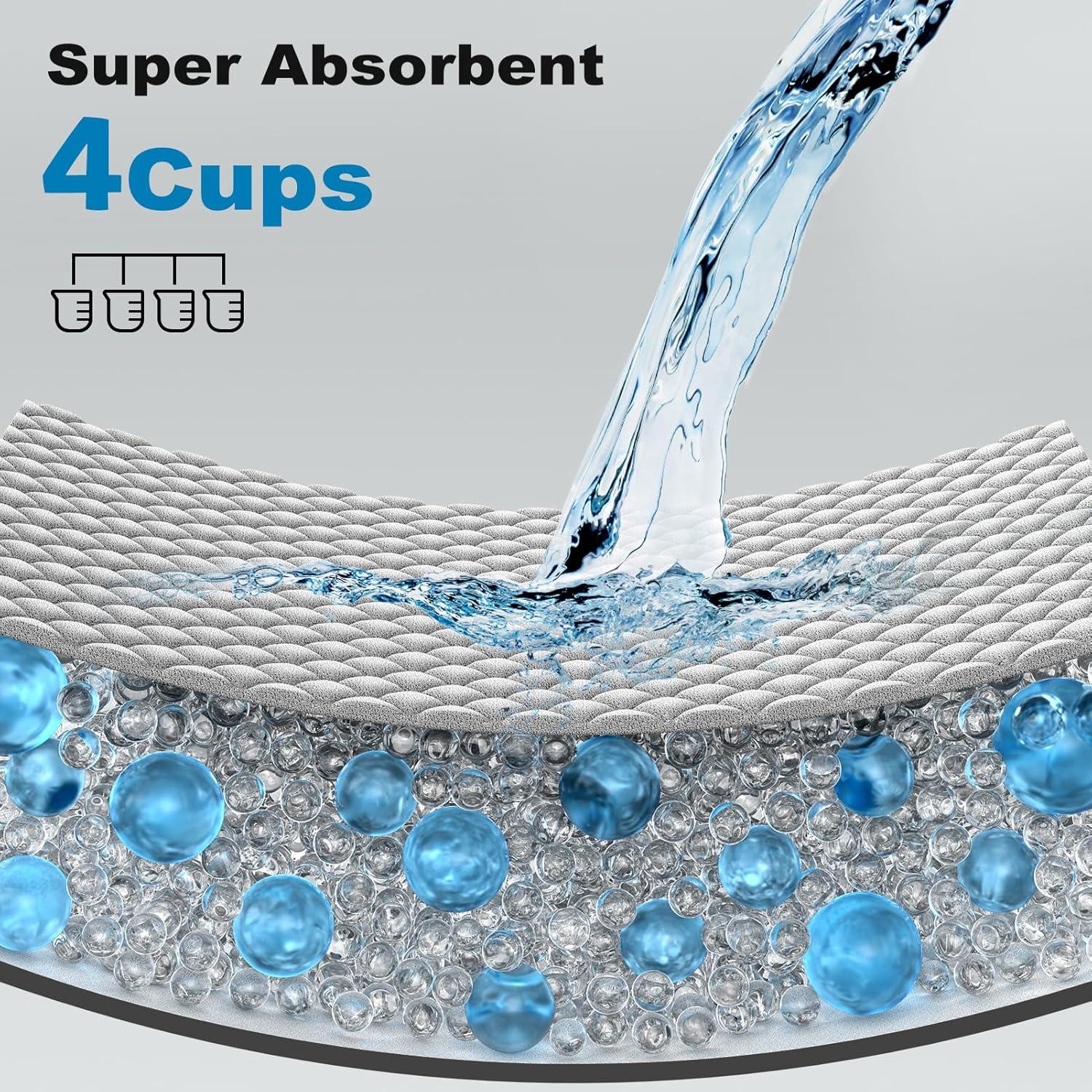 Almohadillas para Perros MIZOK 58x61cm 50 Unidades Carbón Activo