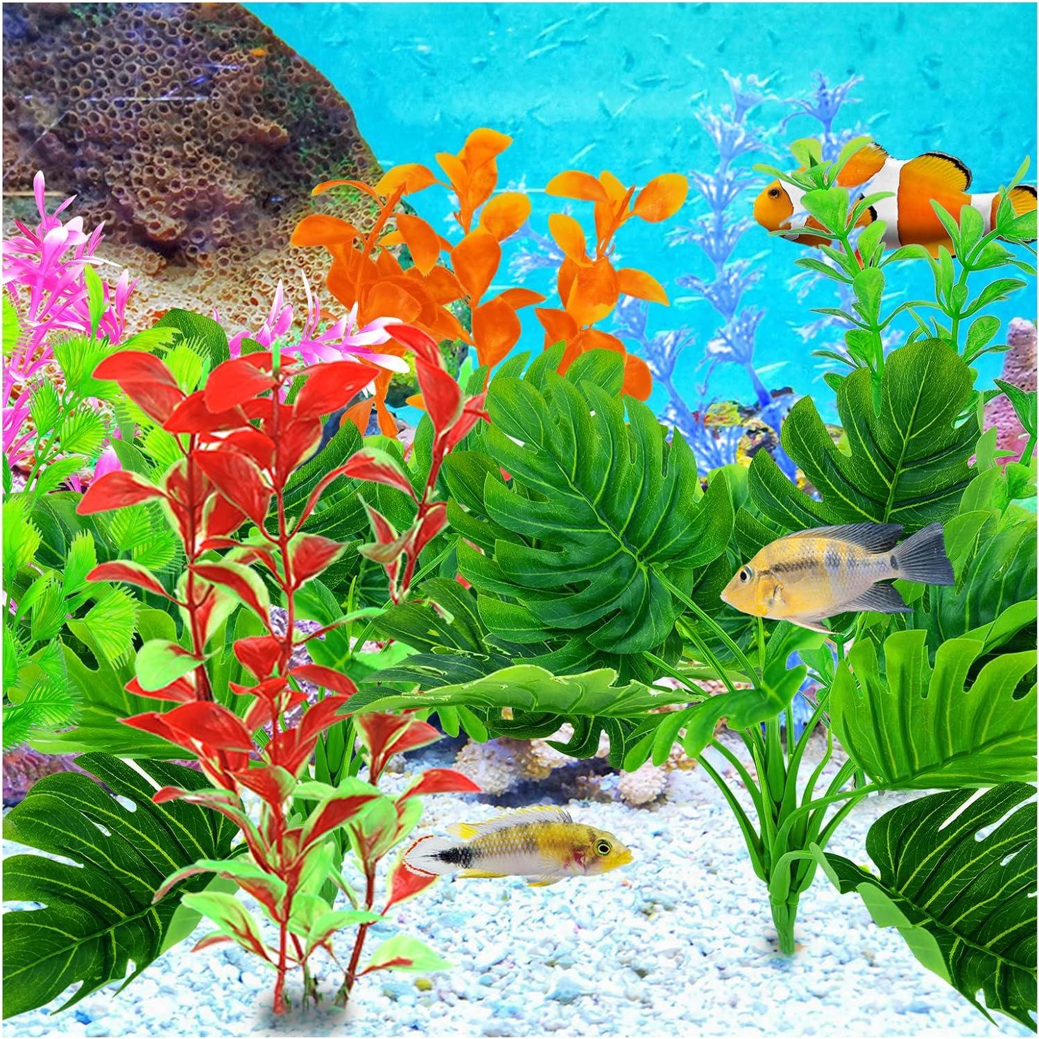 Planta Artificial para Acuario WishLotus Verde 25cm