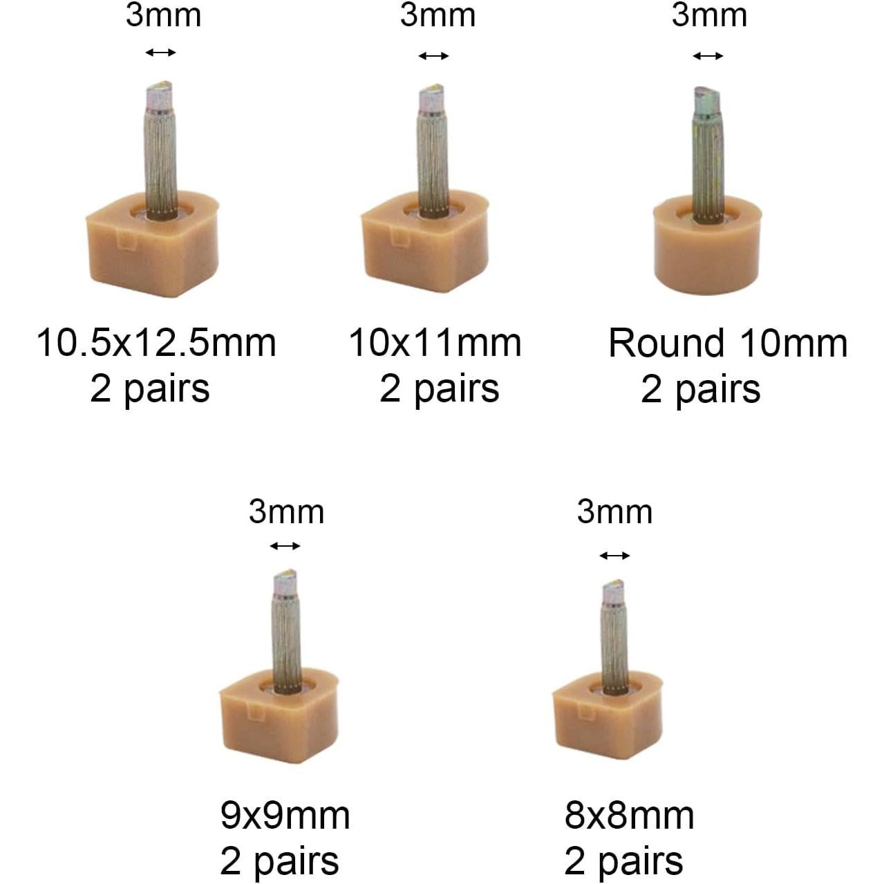 20 Pares de Puntas de Reemplazo Tacón Alto Tutuxio 6"