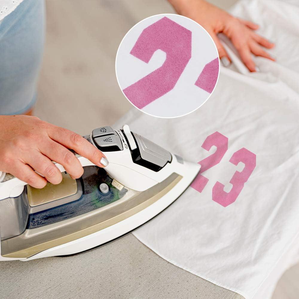 Números de Planchar Magfok Rosa 3 Pulgadas - 4 Hojas