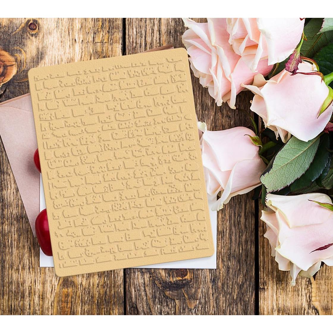 Carpeta de Embossing ALIBBON Pared de Ladrillo 14.48x9.91cm