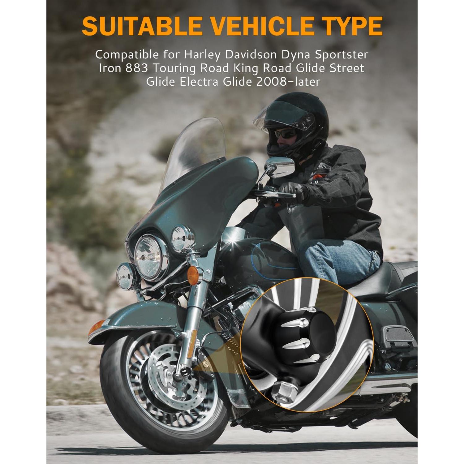 Tapa de Tuerca del Eje Delantero PBYMT Negra CNC Aluminio