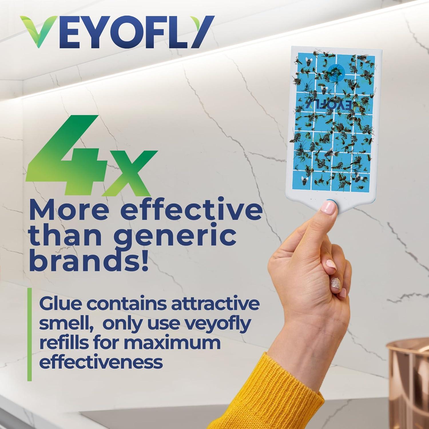 Trampa para Moscas de Fruta VEYOFLY VF02 Interior 1 Dispositivo + 3 Recargas