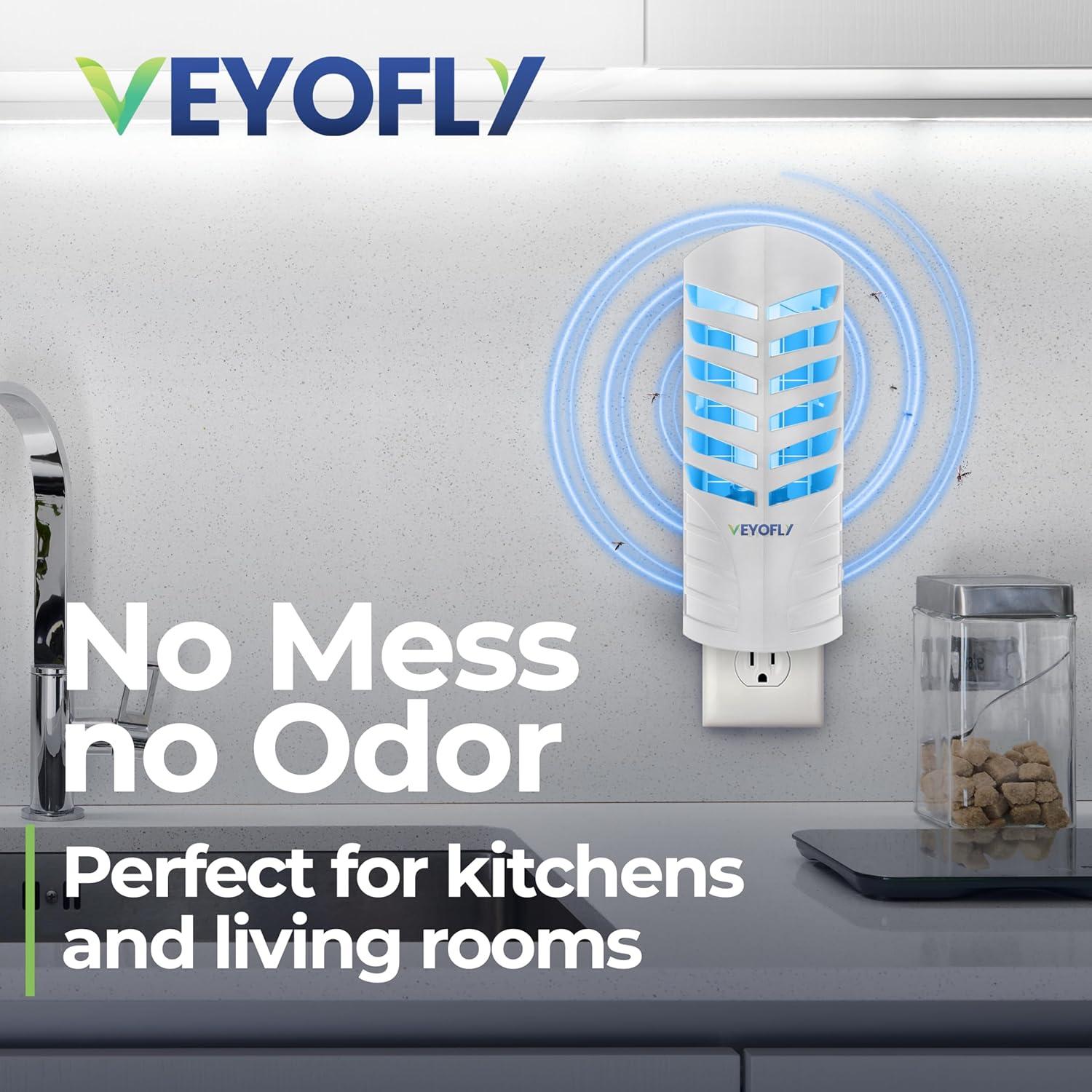 Trampa para Moscas de Fruta VEYOFLY VF02 Interior 1 Dispositivo + 3 Recargas