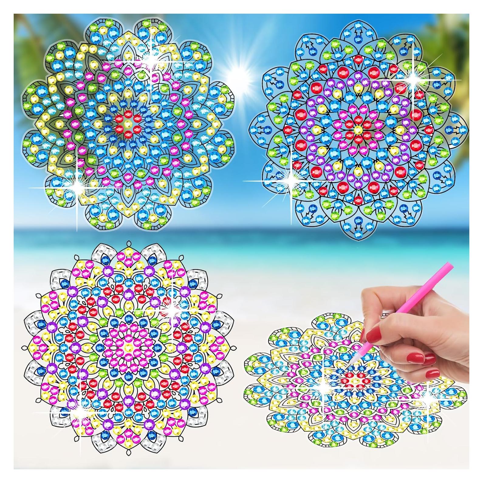 Kits de Arte de Diamante BSRESIN 3 Pcs Ventanas Mandala