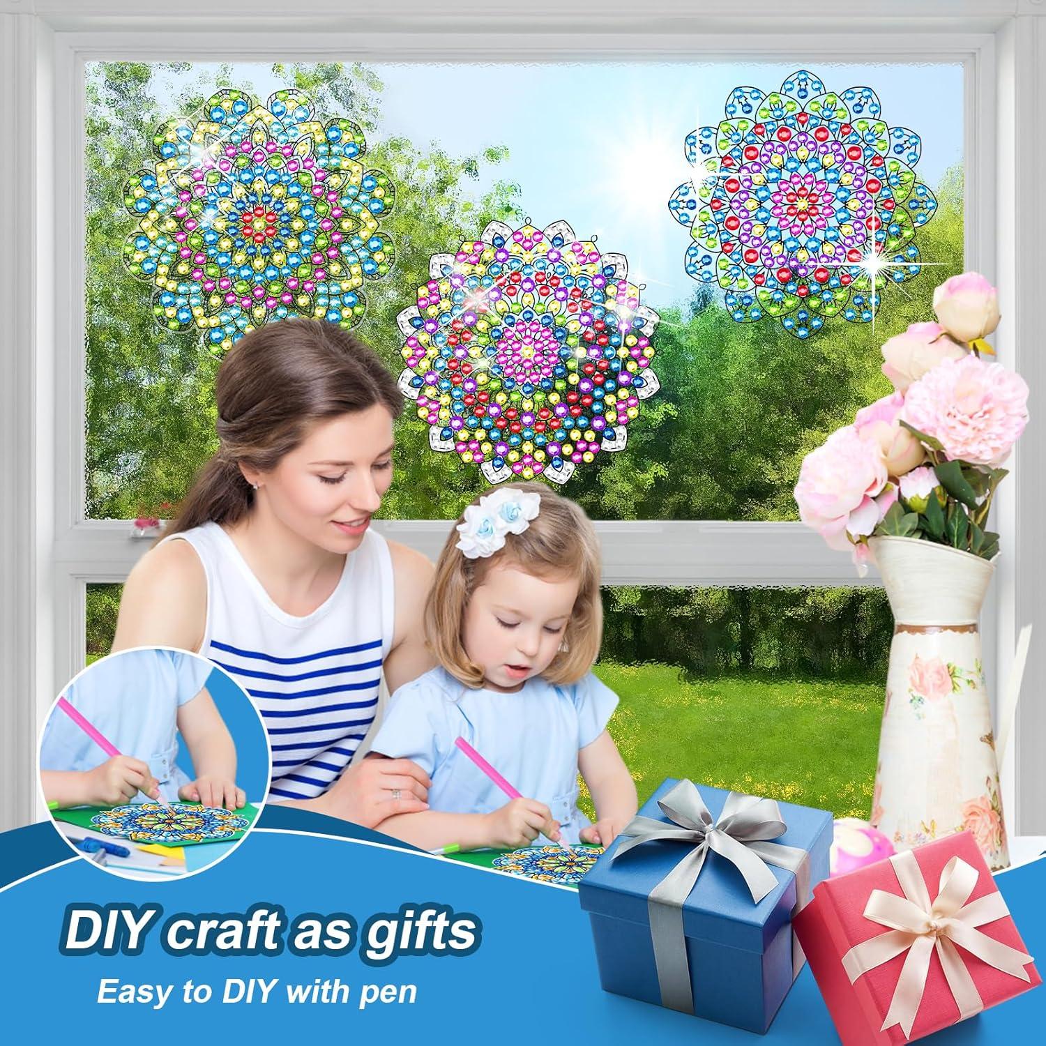 Kits de Arte de Diamante BSRESIN 3 Pcs Ventanas Mandala