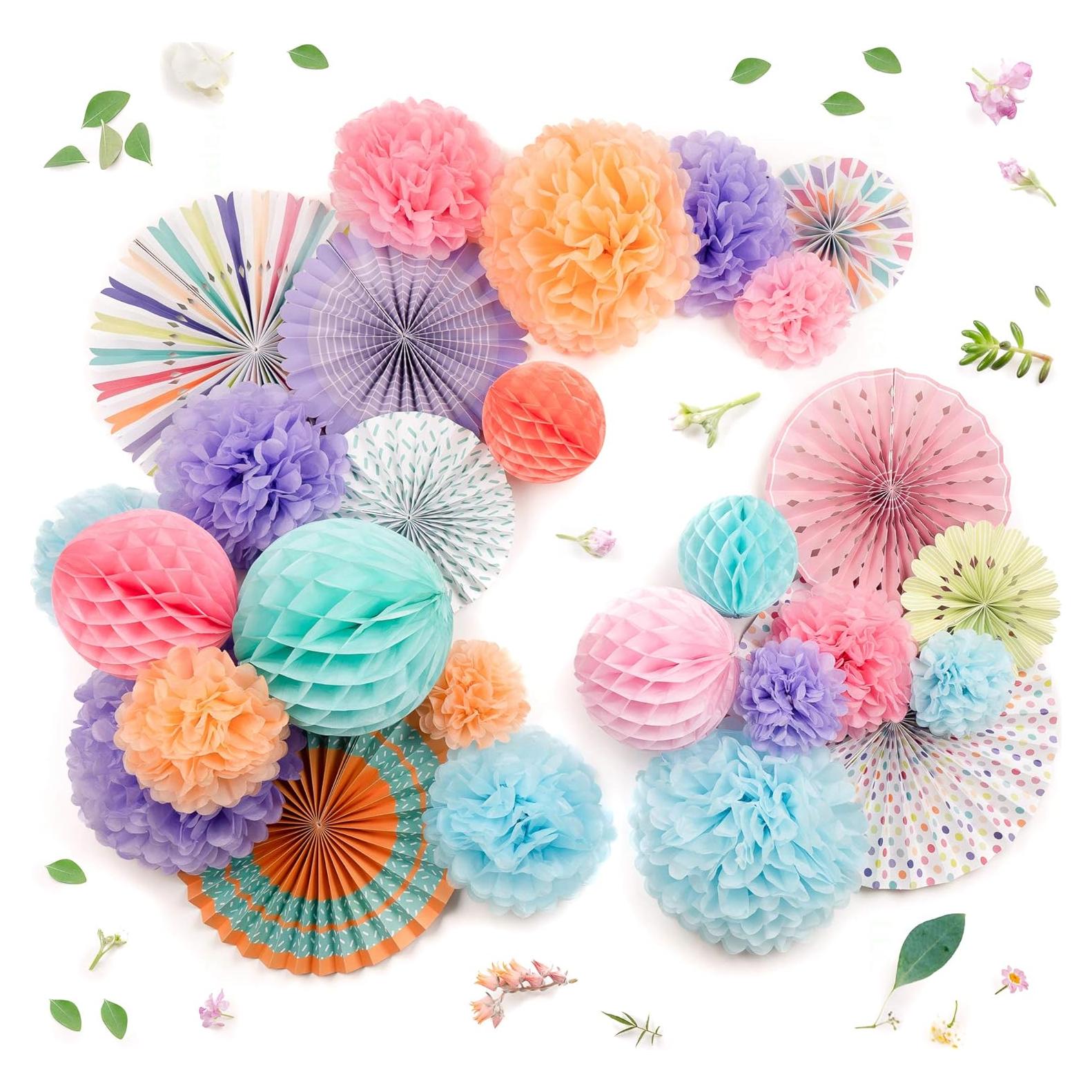 Conjunto de Decoración de Pared Origami PapaKit Deluxe 26 Piezas