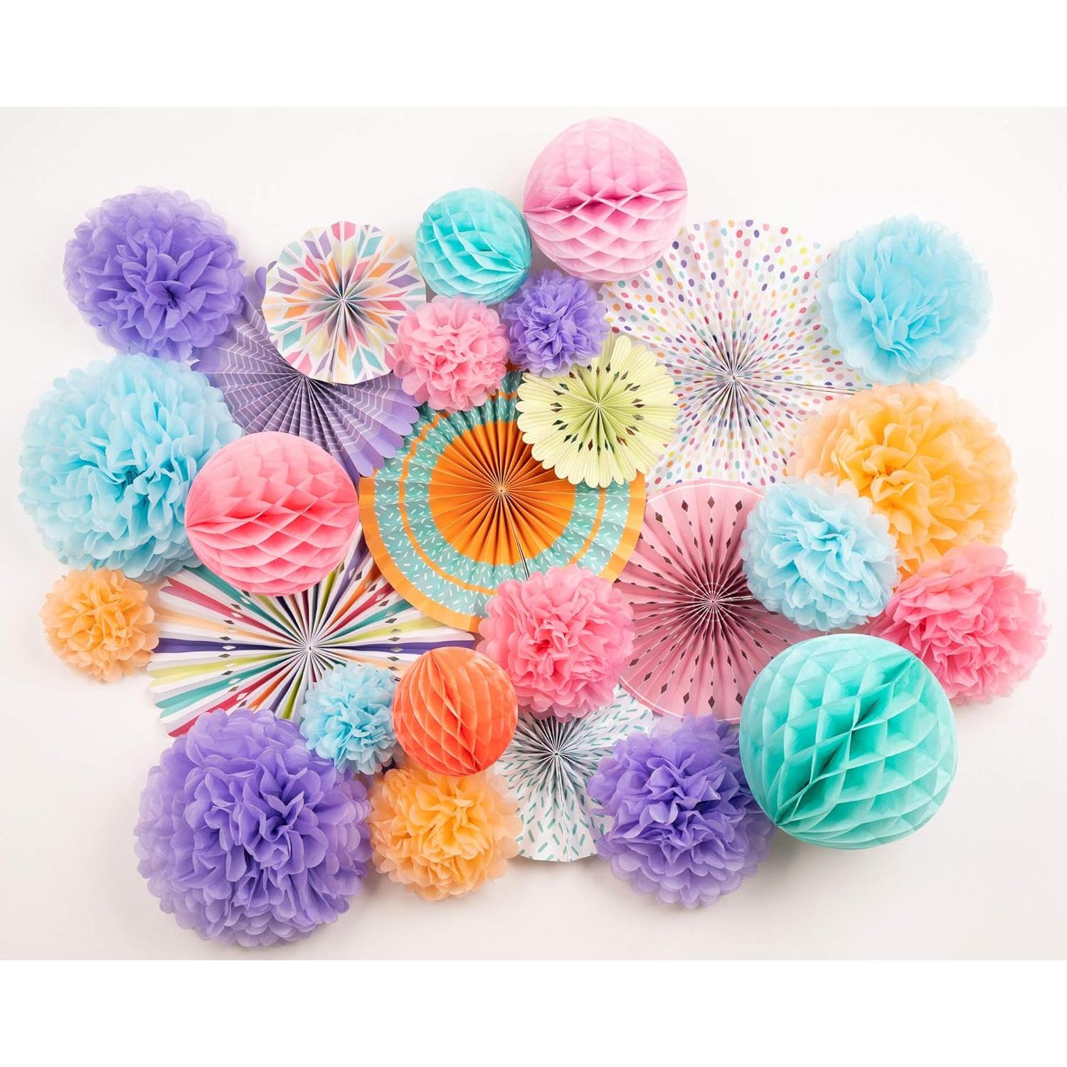 Conjunto de Decoración de Pared Origami PapaKit Deluxe 26 Piezas