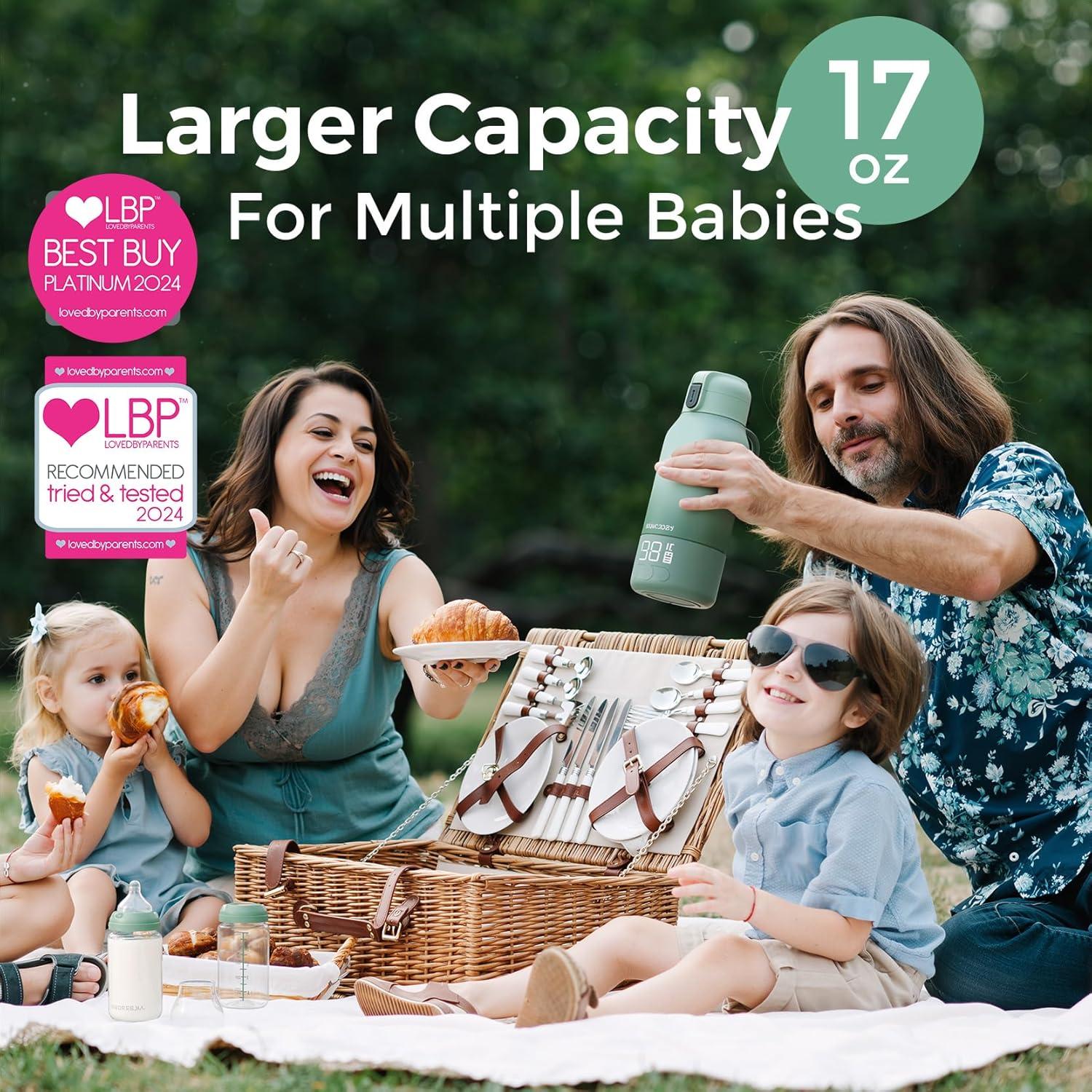 Calentador de Leche Portátil Momcozy 500 ml - Calentamiento Rápido