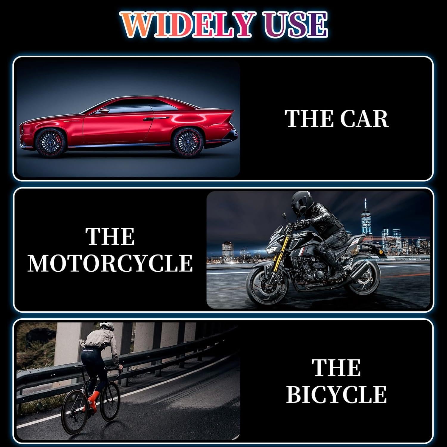 Tapa de Válvula Divertida Lymocsu 4PCS Negro Ajuste Universal