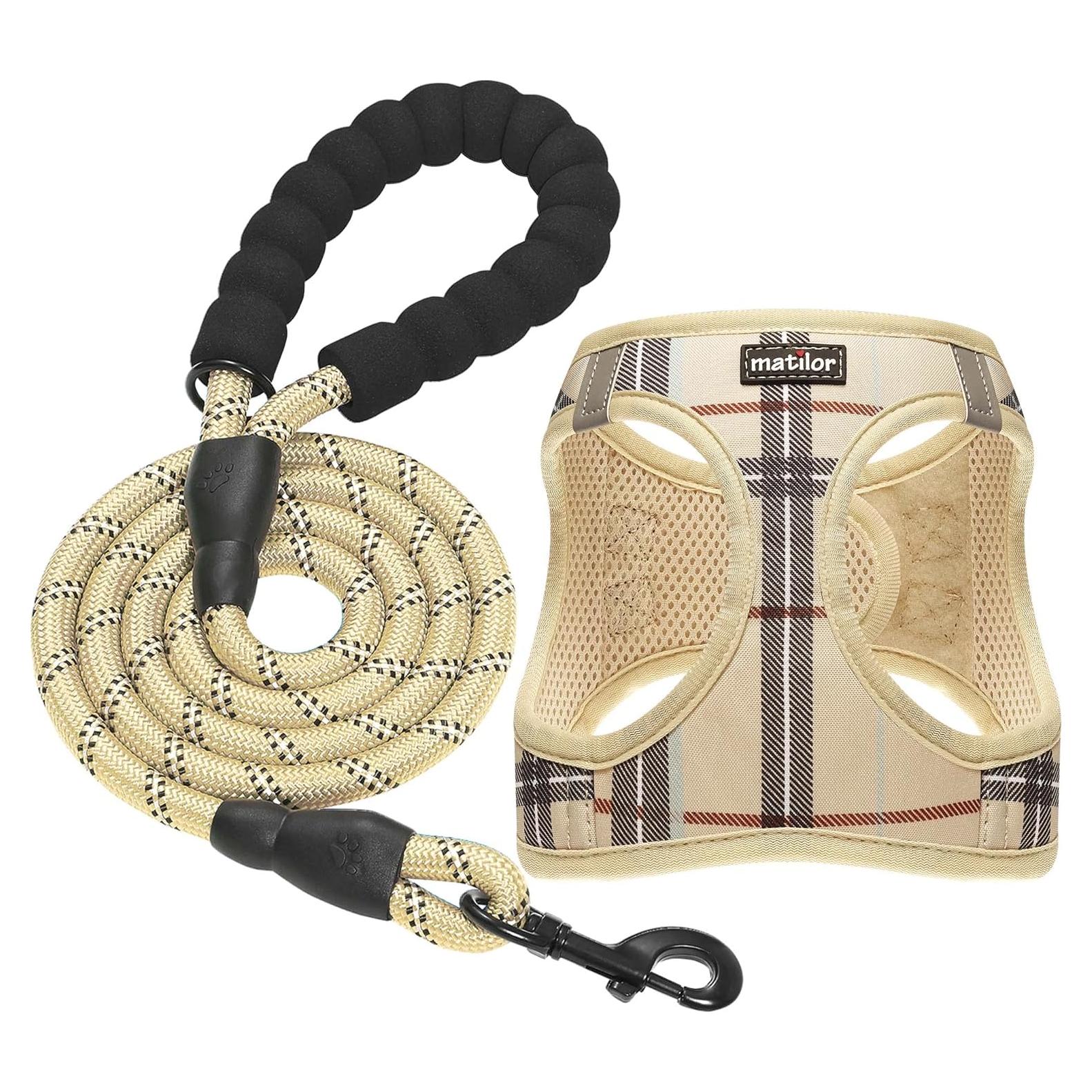 Arnés Transpirable para Perros Matilor Beige XS 25.4-29.2 cm