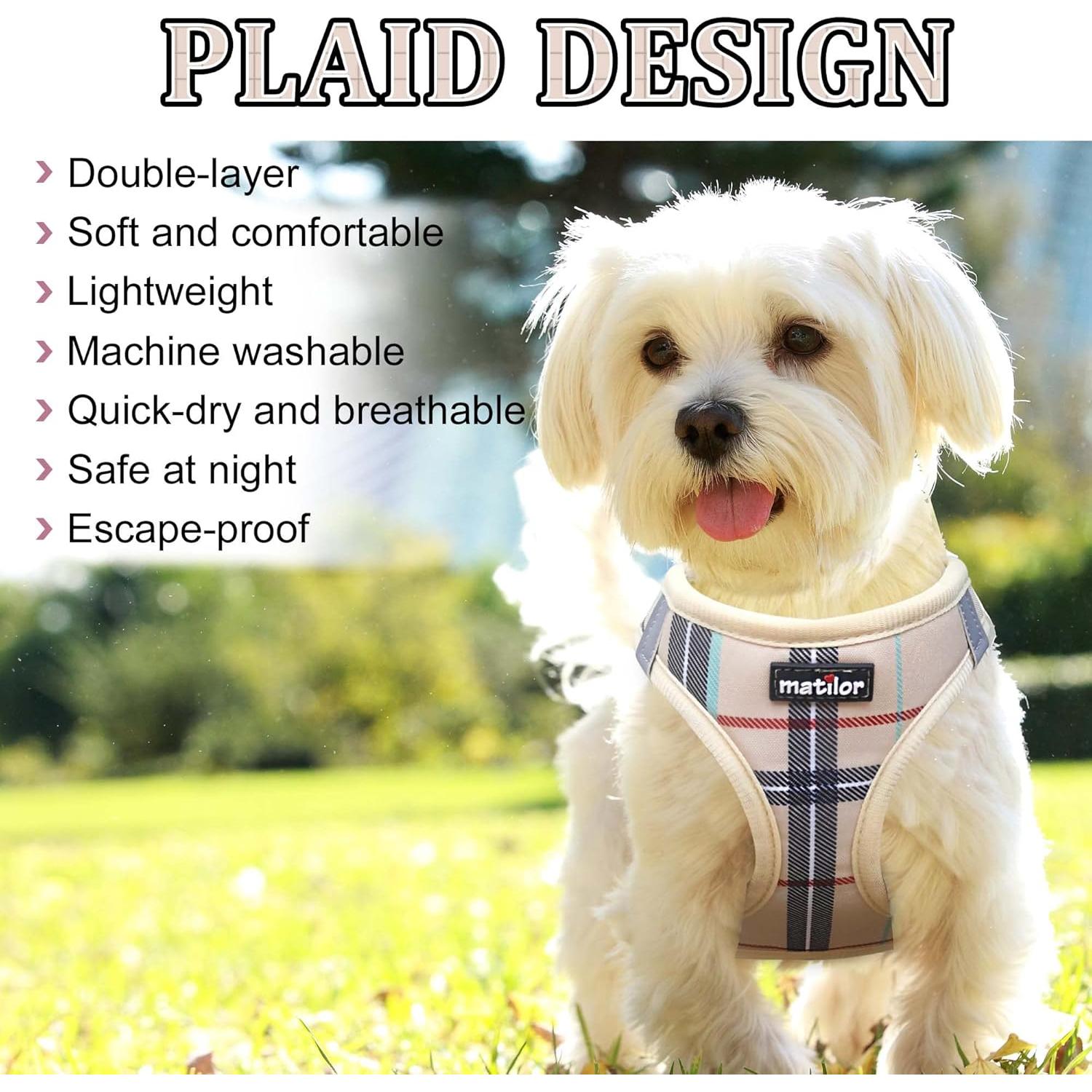 Arnés Transpirable para Perros Matilor Beige XS 25.4-29.2 cm