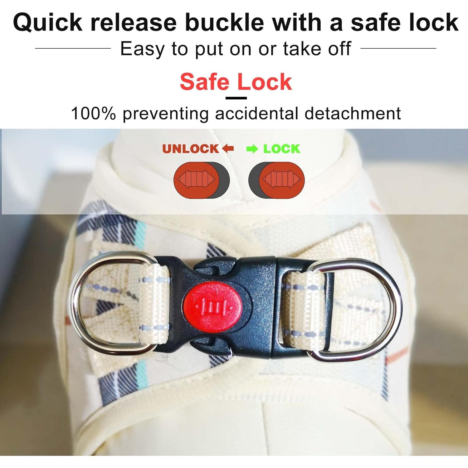 Arnés Transpirable para Perros Matilor Beige XS 25.4-29.2 cm