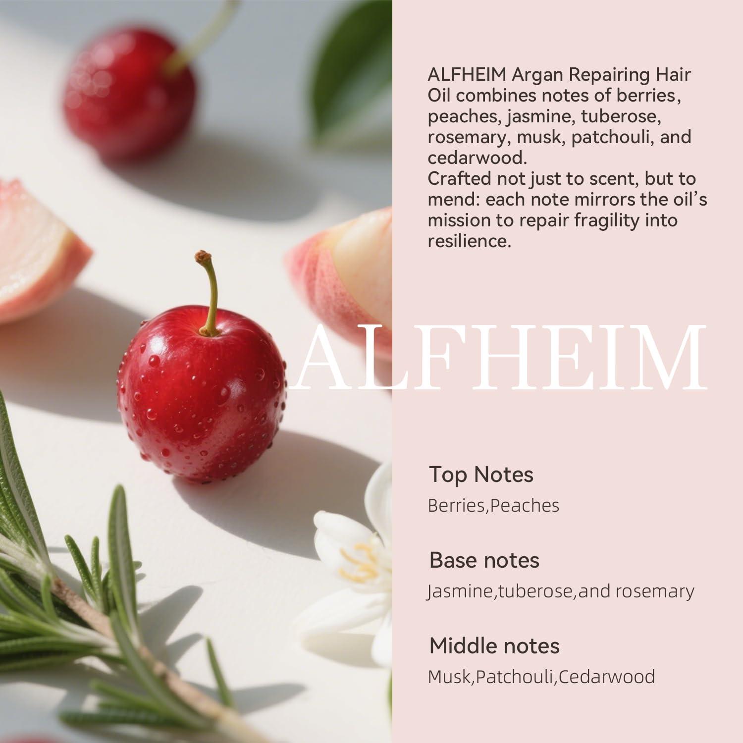 Aceite Capilar Reparador de Argán Alfheim 100 ml - Hidratación y Brillo