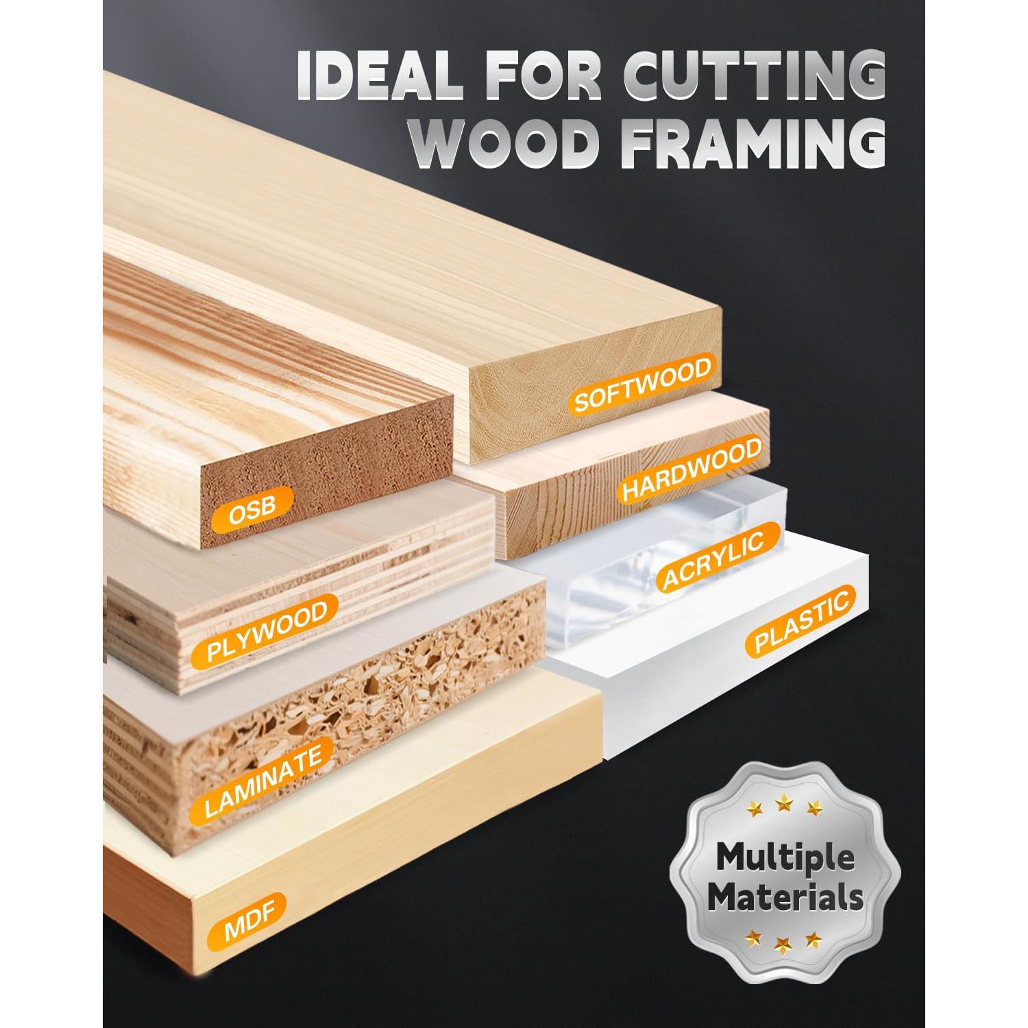 Hoja de Sierra Circular COMOWARE 7 1/4" 60T Carburo TCT