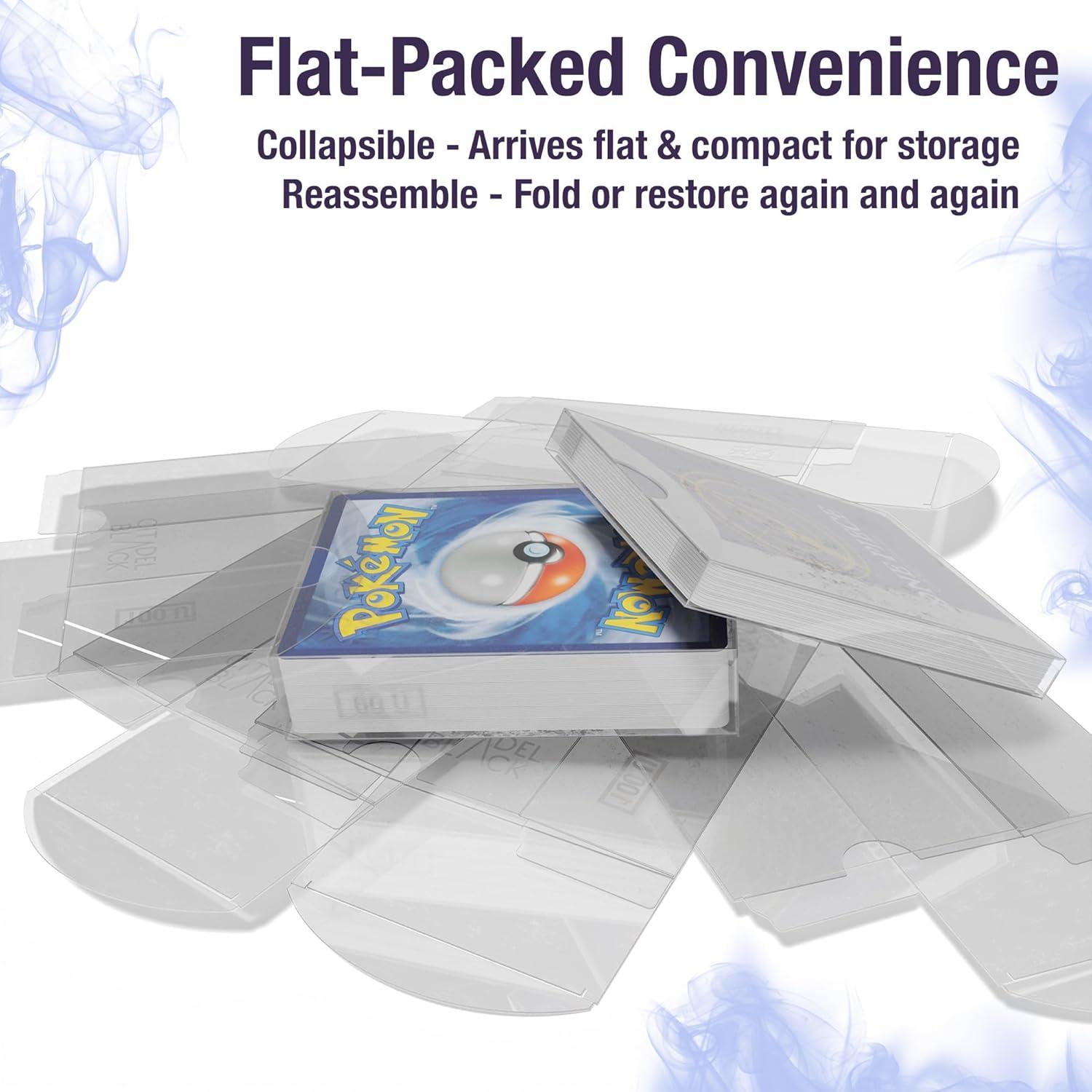 Cajas de Barajas ClearFit Citadel Black - 12 Unidades para Cartas