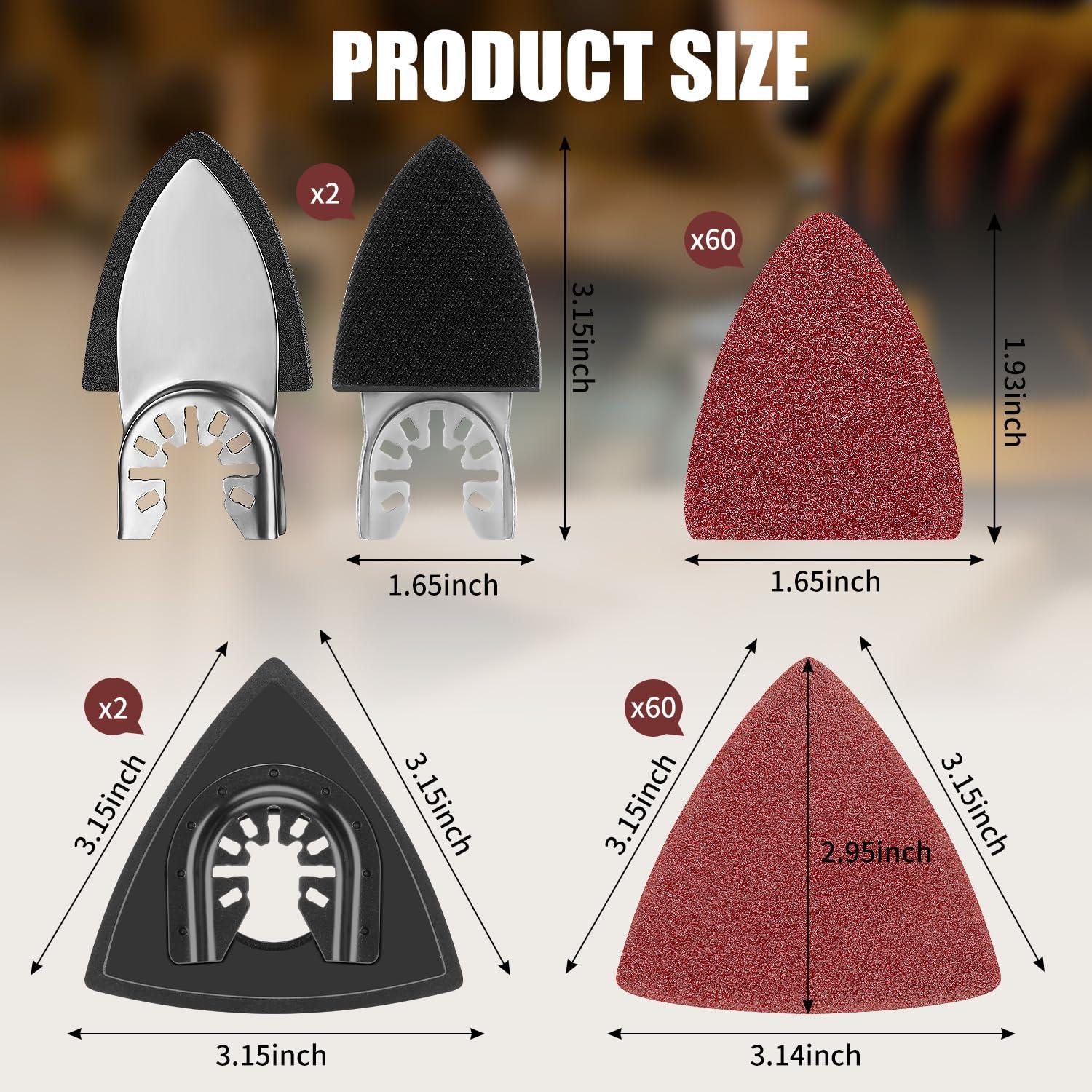 Kit de Lijado 124 PCS XGHSHW - Almohadillas y Hojas para Madera