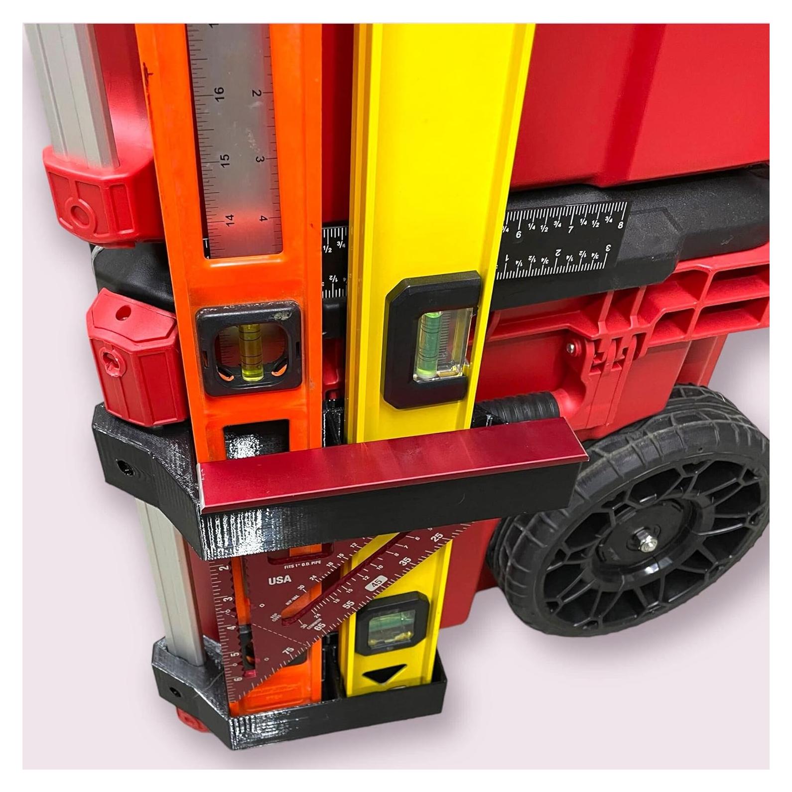 Soporte Milwaukee Packout Doble Nivel + Bisel Cuadrado Izquierdo