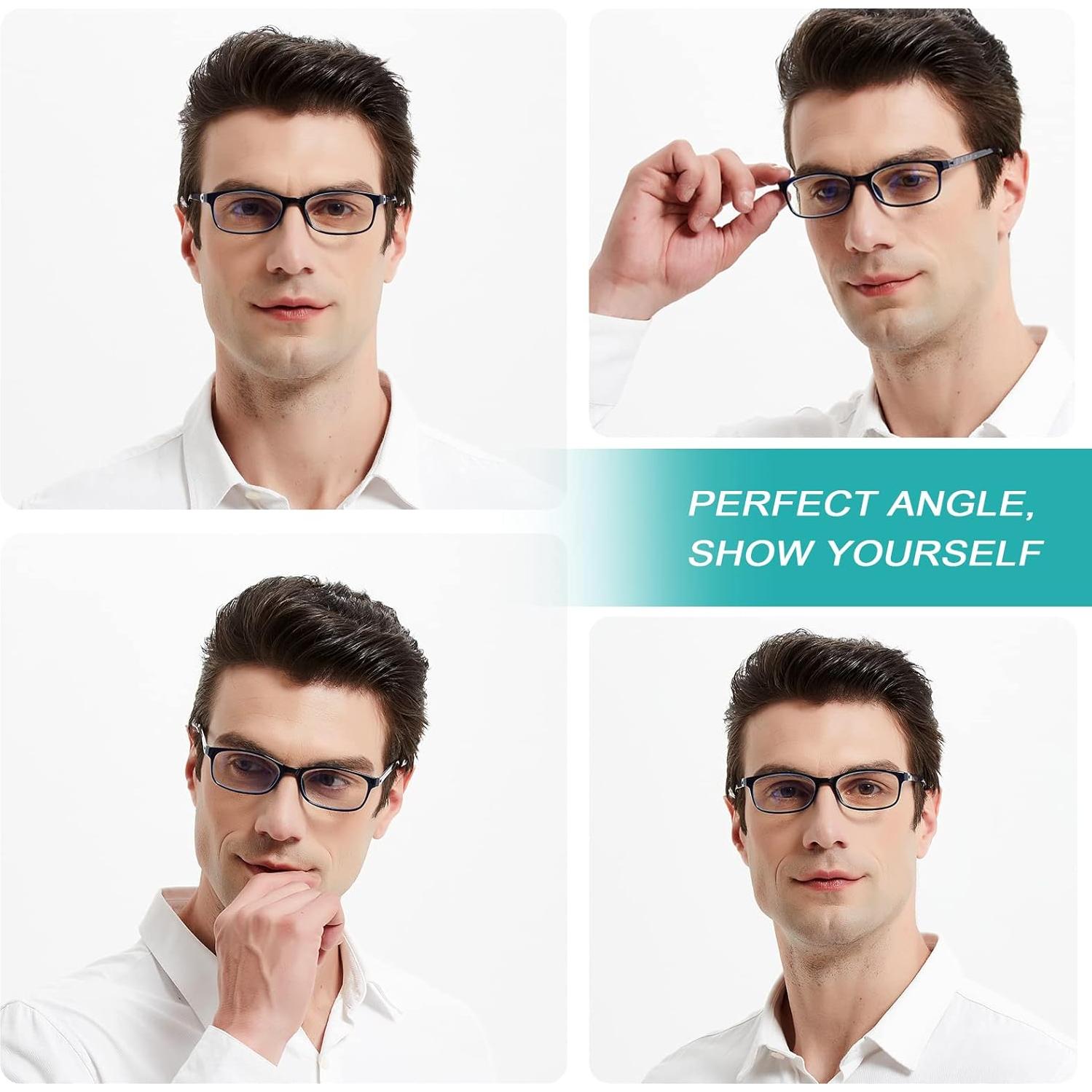 Gafas de lectura EYEURL unisex - Bloqueo luz azul - Paquete 3