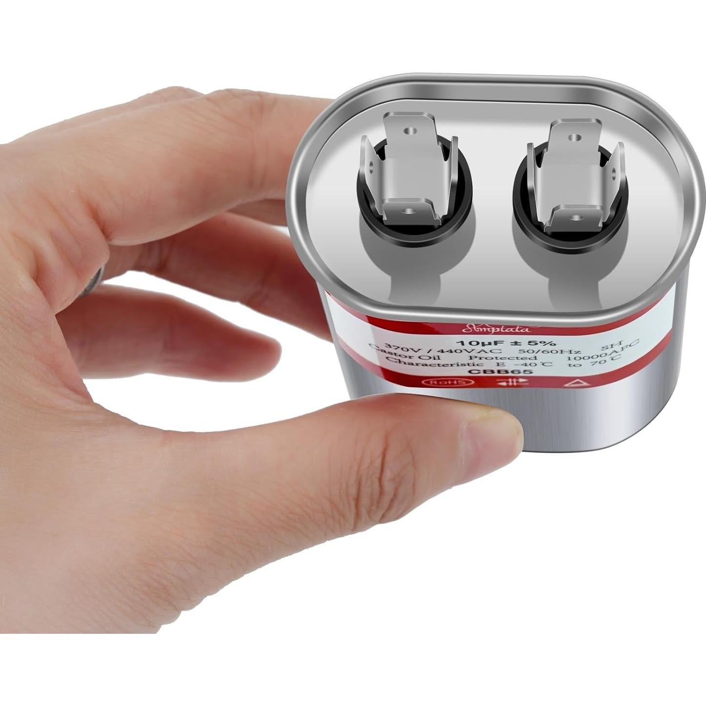 Condensador CBB65 10uF 370V/440V para Aire Acondicionado