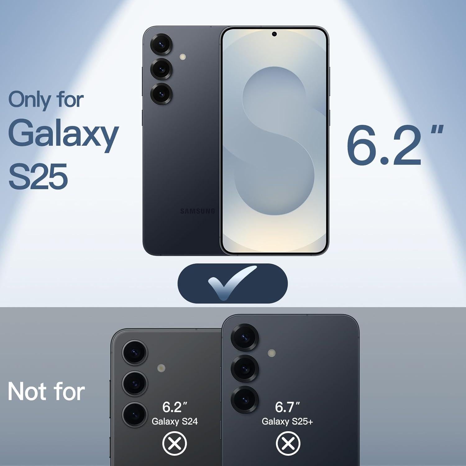 Funda Ultra Delgada JETech para Samsung Galaxy S25 5G - Negro