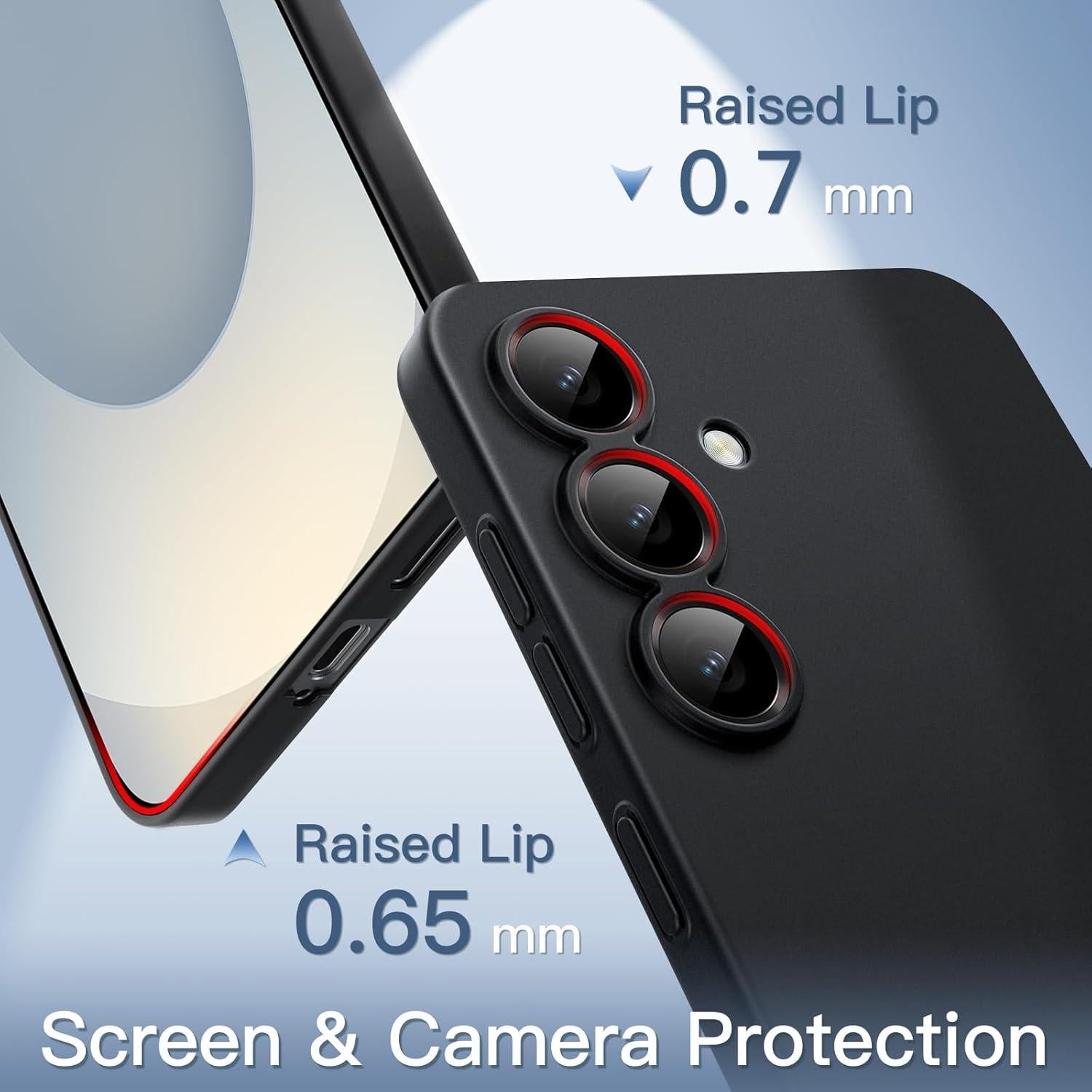 Funda Ultra Delgada JETech para Samsung Galaxy S25 5G - Negro