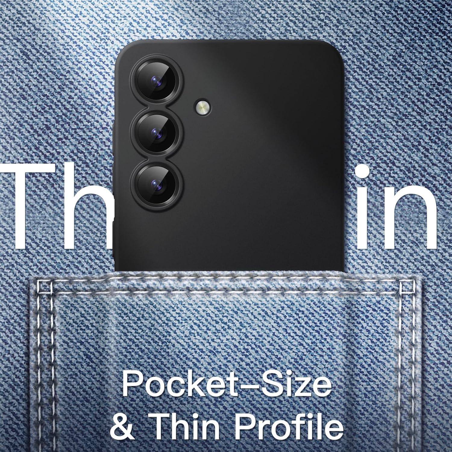 Funda Ultra Delgada JETech para Samsung Galaxy S25 5G - Negro