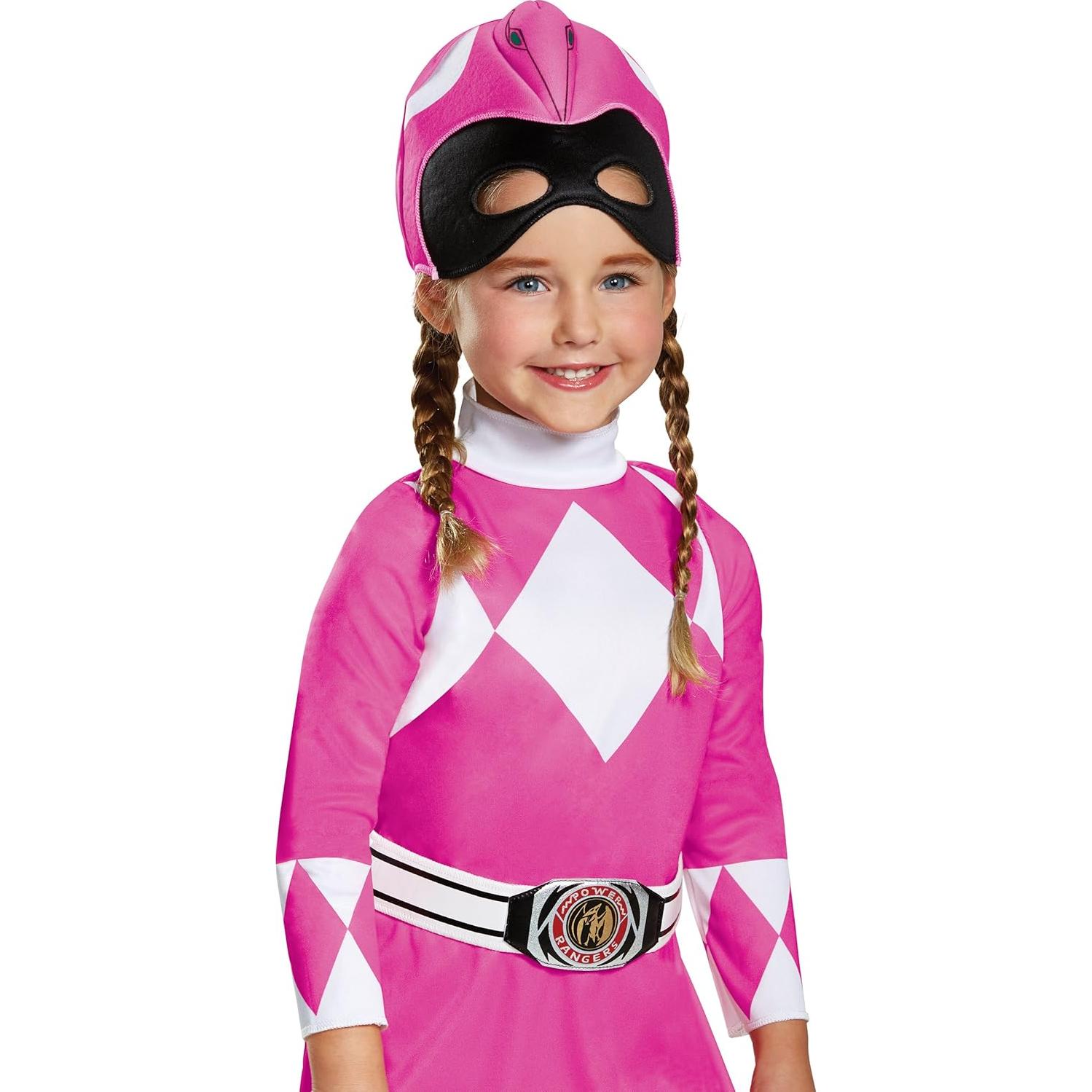 Disfraz de Ranger Rosa Power Rangers Disguise Mediano 3T-4T