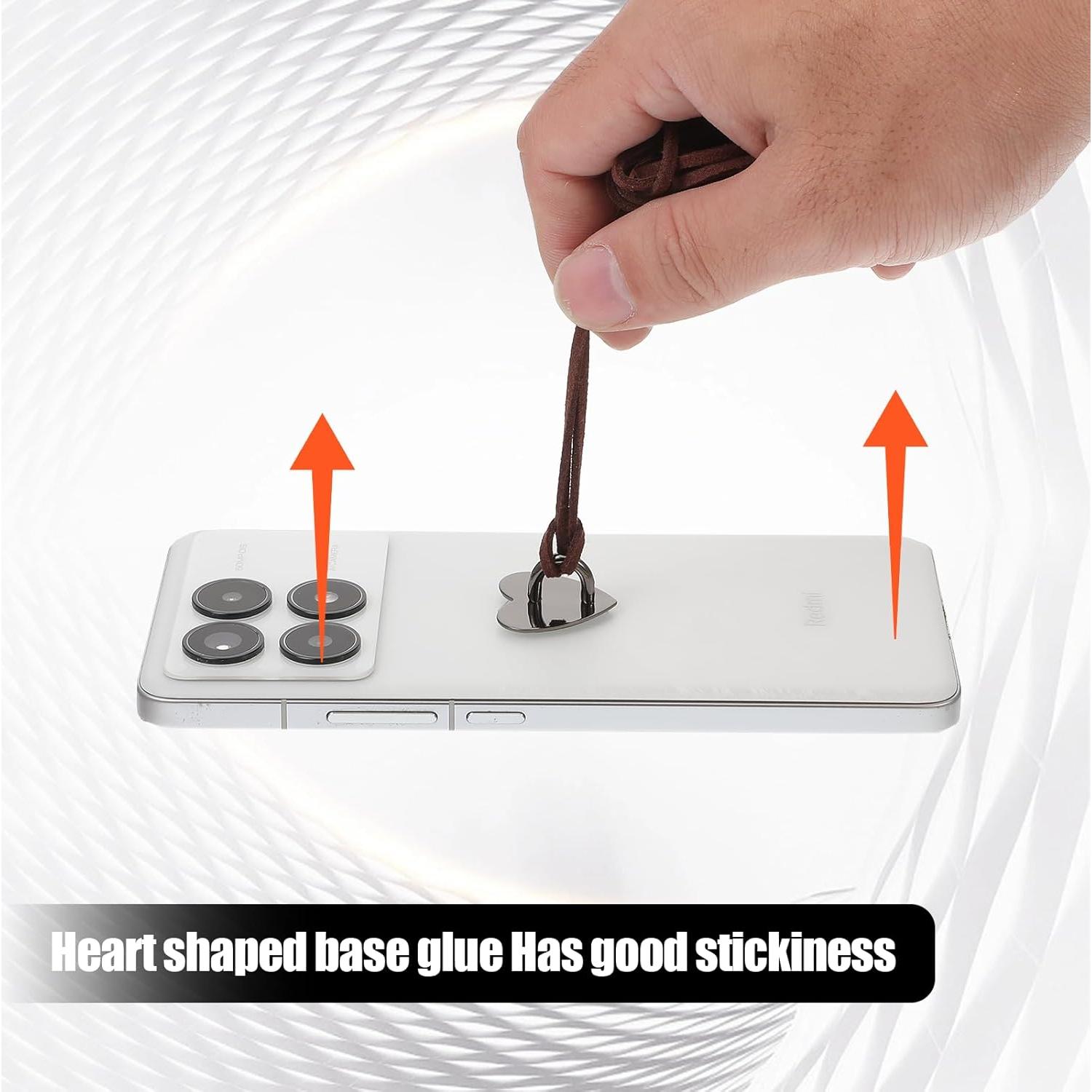 16 Soportes para Anillo de Teléfono Móvil Qianyu Corazón